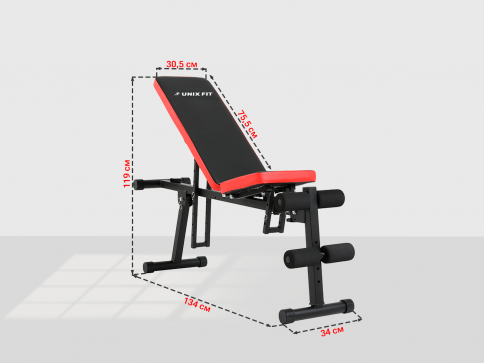 Скамья силовая универсальная UNIX Fit BENCH 130P - 5